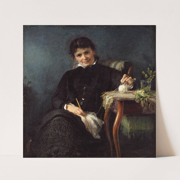 Madam Anna Seekamp, the Artist’s Sister by Bertha Wegmann