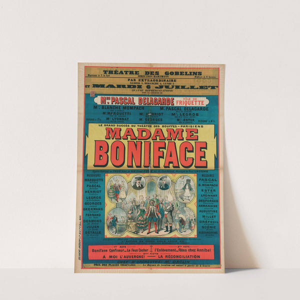 Madame Boniface (1886) by Imp. Delanchy & Cie