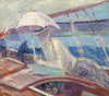 Madame Helleu aboard the yacht ‘Bird’