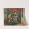 Madame Paul Valéry et son fils Claude by Paule Gobillard