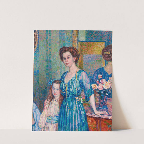 Madame Von Bodenhausen Avec Son Enfant Luli by Theo van Rysselberghe