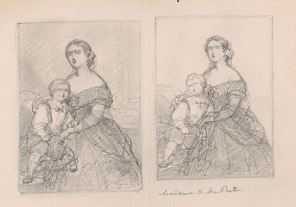 Madame X. de Pret and a Portrait Study