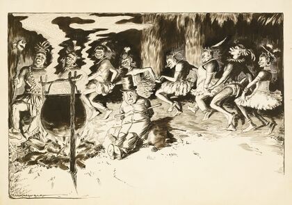 Madame Zambezi gives a dinner dance (1909)