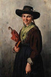 Mädchen beim Kirchgang