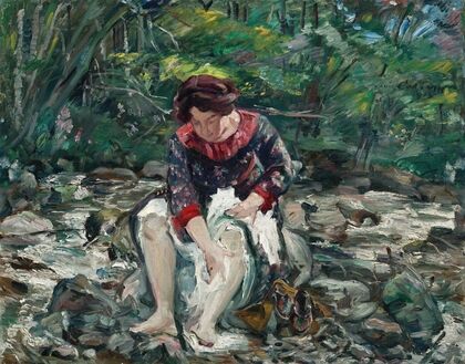 Mädchen im Waldbach (1913)