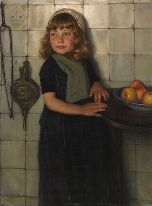 Mädchen mit Äpfeln
