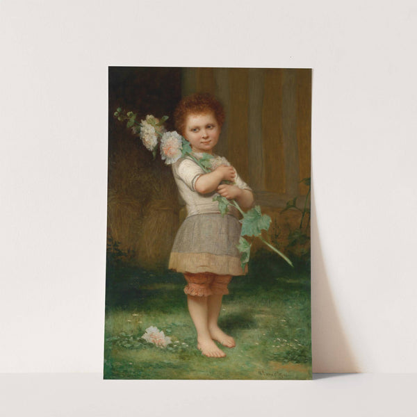 Mädchen mit einem Malvenzweig by Charles Landelle