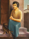 Mädchen mit Hund