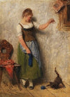 Mädchen mit Katze