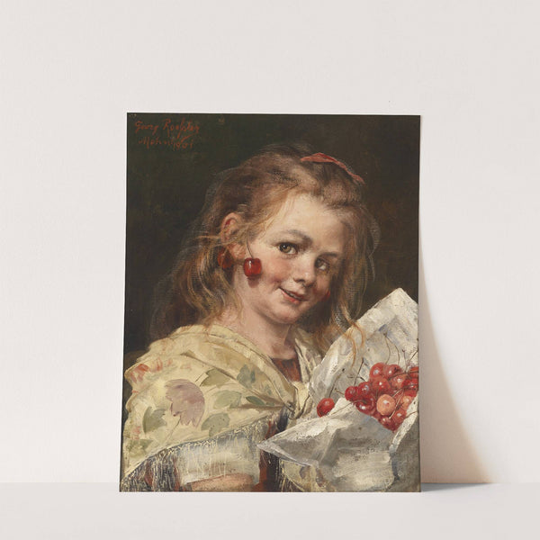 Mädchen mit Kirschen by Georg Rössler
