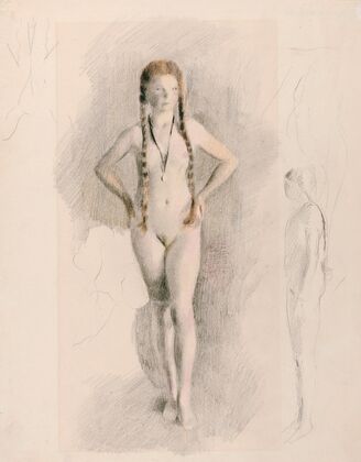Mädchen mit Medaillon