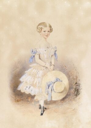 Mädchen mit Strohhut
