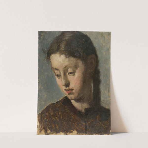 Mädchenkopf (Studie) (1850 - 1885) by Julius Siegfried Uetz