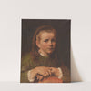 Mädchenporträt (Agnes, die Tochter des Künstler) by Jakob Grünenwald