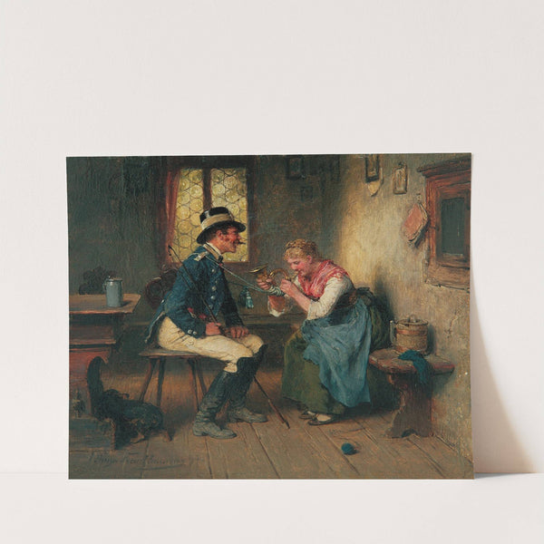 Mädel mit Postillon by Hugo Kauffmann