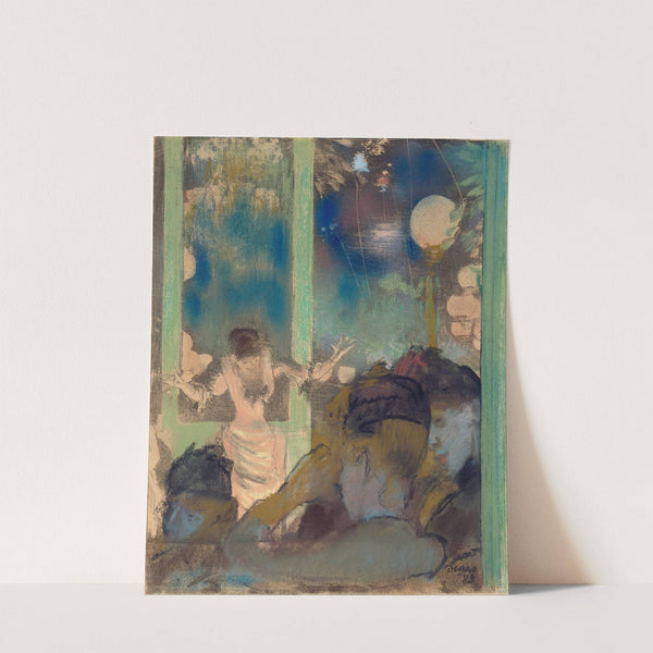 Mademoiselle Bécat at the Café des Ambassadeurs (1885) by Edgar Degas