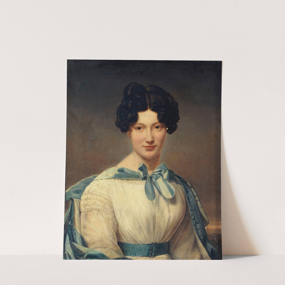 Mademoiselle Bernard-Léon, fille de l'acteur. by Henri-François Riesener