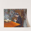 Mademoiselle Boissière Knitting by Gustave Caillebotte