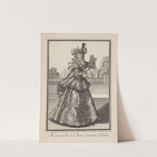 Mademoiselle des Chars dansant a l’Opera (1600-1700) by Jean Bérain