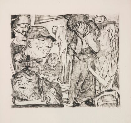 Madhouse, plate 3 from the portfolio ‘Faces’ (1918)