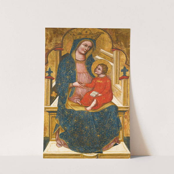 Madonna And Child Enthroned by Master of the Pesaro Crucifix