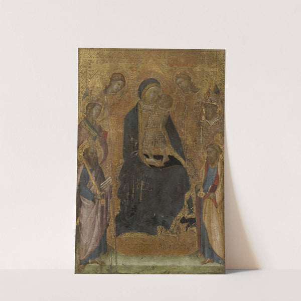 Madonna and Child Enthroned, with Saints and Angels by Lippo Vanni