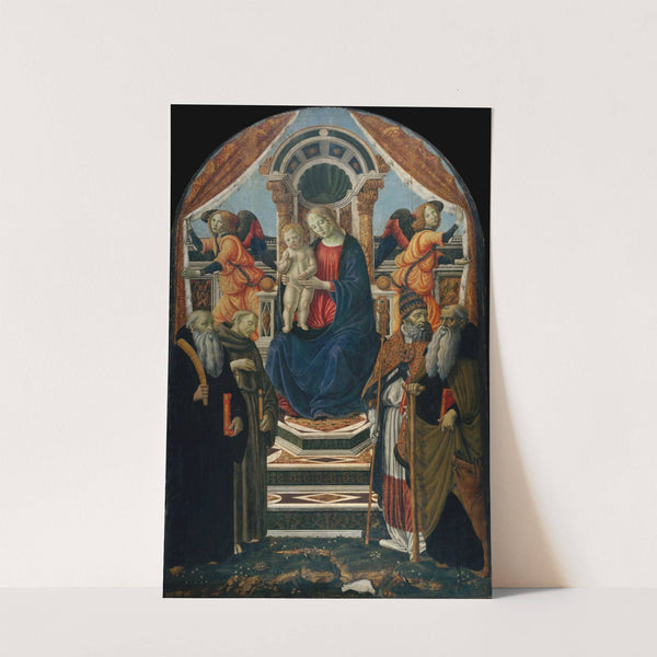 Madonna and Child Enthroned with Saints and Angels by Francesco Botticini