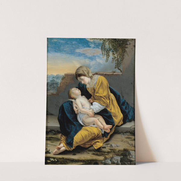 Madonna and Child in a landscape (1621 - 1624) by Orazio Gentileschi
