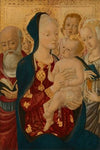 Madonna and Child with Saint Jerome, Saint Catherine of Alexandria, and Angels (c. 1465)