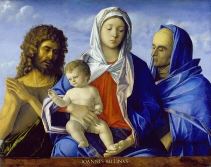 Madonna and Child with Saints John the Baptist and Elizabeth (1490 – 1500)