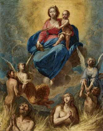 Madonna and Child with Souls in Purgatory