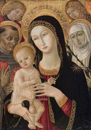 Madonna and Child with St. Catherine of Siena, Saint Anthony of Padua and Angels