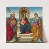 Madonna And Child With St. Justus Of Volterra And St. Margaret Of Antioch by Bastiano Mainardi