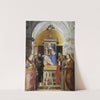 Madonna and Child with St’s Catherine, Francis of Assisi,John the Baptist John the Evangelist, Antony of Padua and Mary Magdalene_ (1510 - 1520) by Marcello Fogolino