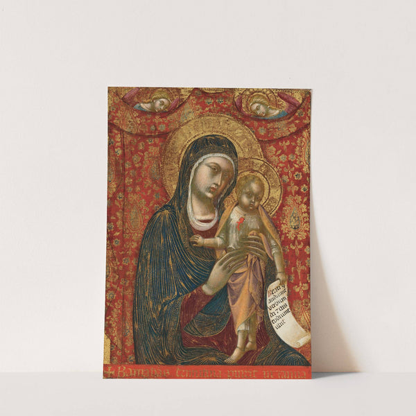 Madonna and Child with two angels by Barnaba Da Modena