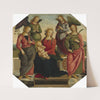 Madonna and Child with Two Angels, Saint Rose and Saint Catherine of Alexandria (early 16th century) by Follower of Pietro Perugino