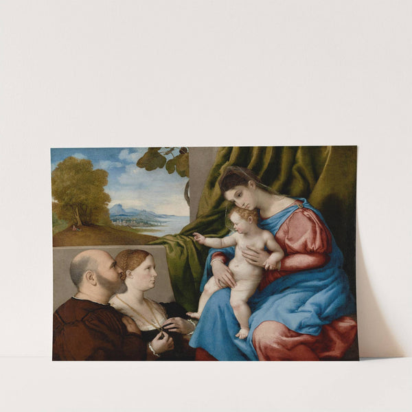 Madonna and Child with Two Donors by Lorenzo Lotto