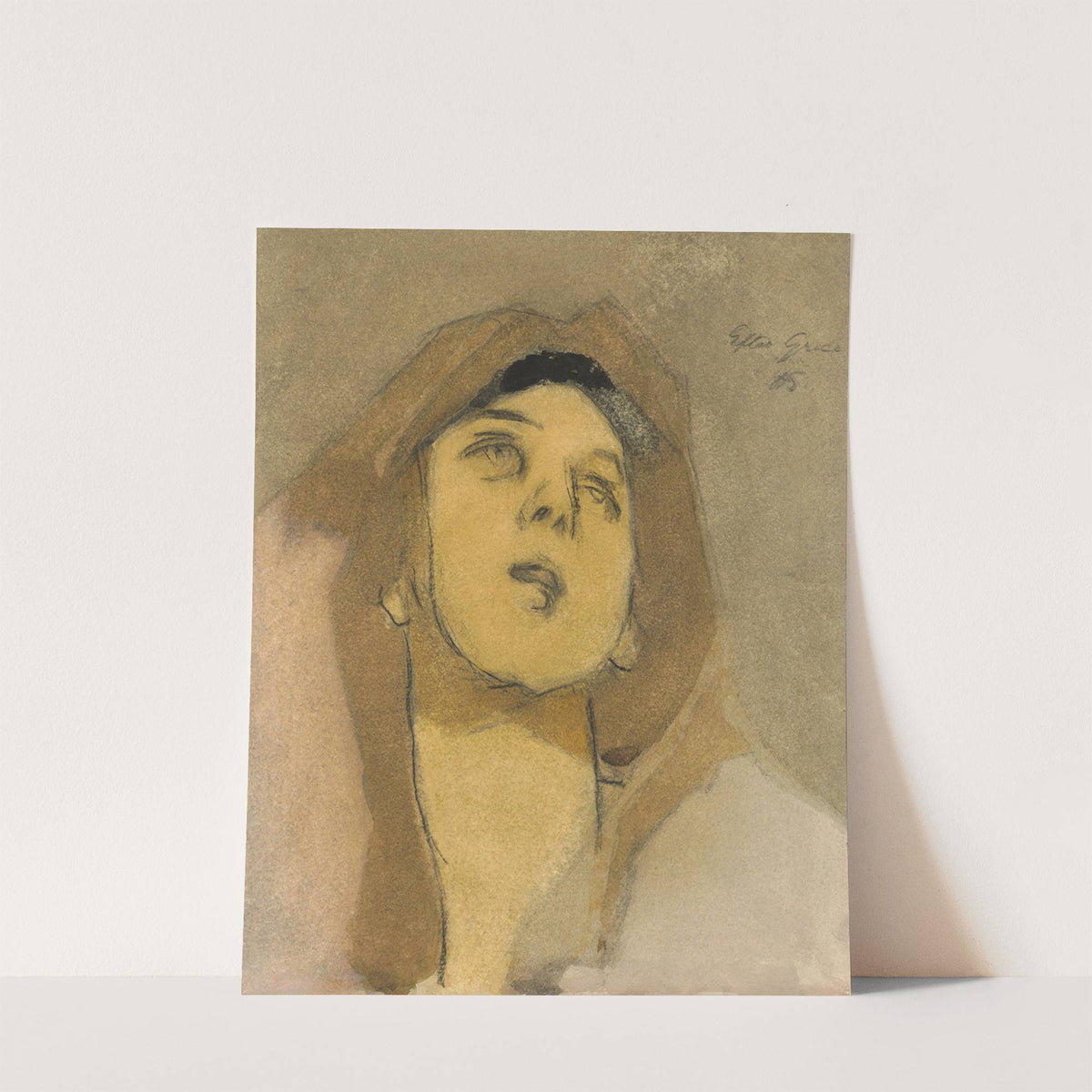 Madonna Immaculata, after El Greco by Helene Schjerfbeck