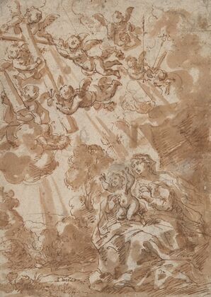 Madonna in Vision of Instruments of the Passion — size preview