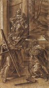 Madonna med barnet samt apostlen Andreas (t.v.) og den hellige Judas (t.h.)