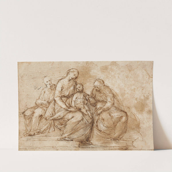 Madonna mit Kind und den Heiligen Anna und Joseph by Guglielmo Caccia