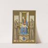 Madonna on the throne, next to Saints Francis and Anthony, as a triptych (1861) by Eduard von Steinle