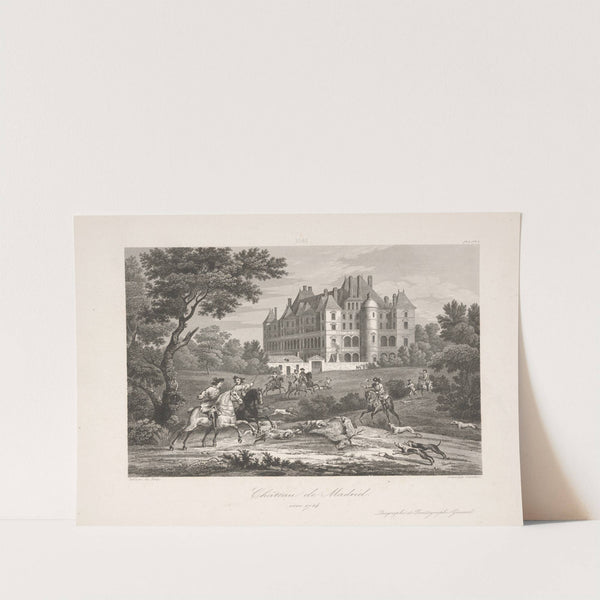 Madrid Chateau around 1724 (1838) by Etienne Devilliers