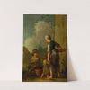 Magd mit Kindern, Obst tragend by Anonymous