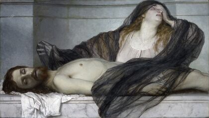 Magdalene Grieving over the Body of Christ (1867)