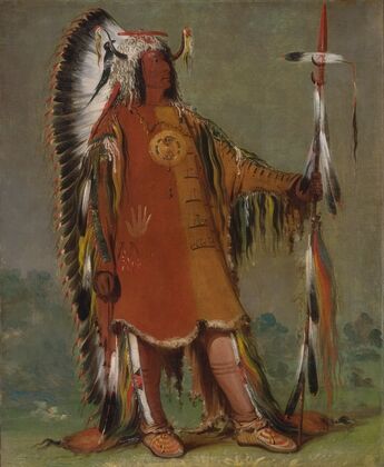 Máh-To-Tóh-Pa, Four Bears, Second Chief, In Full Dress