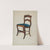 Mahogany Chair with Card Rose Design on UpperWrung by Florence Truelson