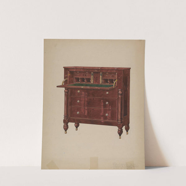 Mahogany Desk by Edward A. Darby