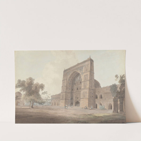 Main Entrance of the Jami Mosque, Jaunpur (1797 to 1807) by William Daniell