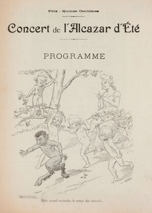 Mais quand reviendra le temps des cerises. Programme de concert à l’Alcazar d’été
